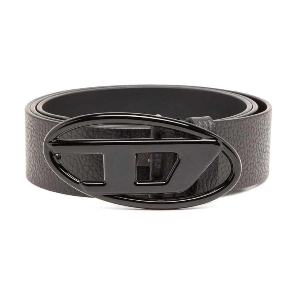 Diesel Ovale D Logo Riem Black Heren