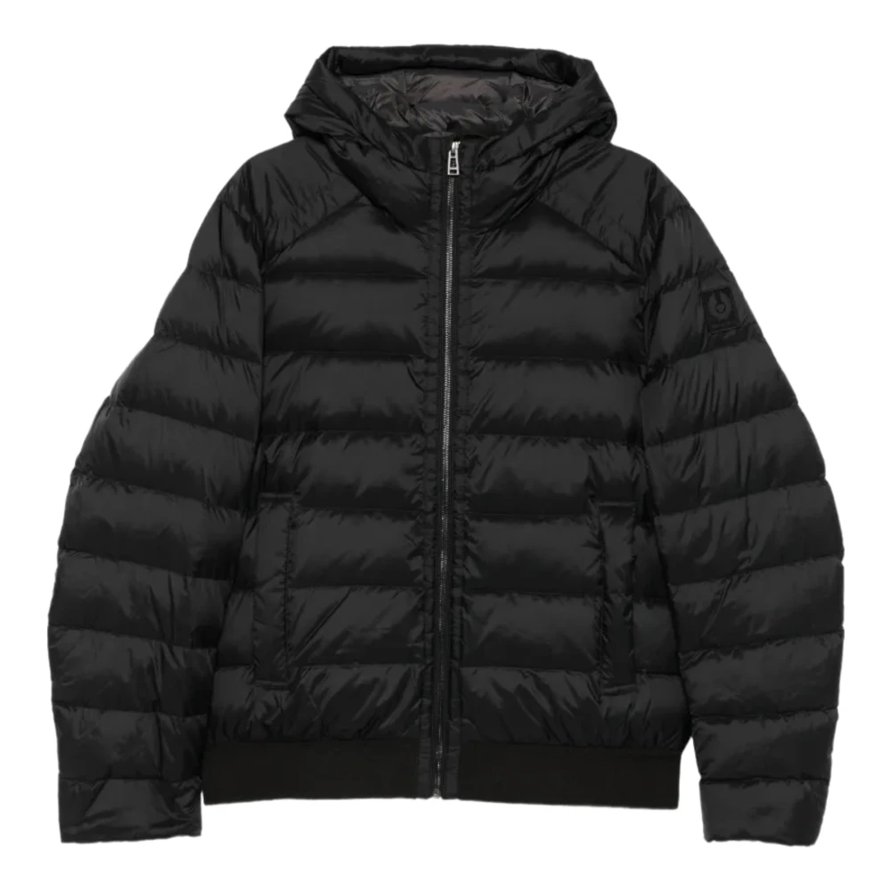 Belstaff Herren Schwarz Jacken Mikrofaser Unifarben - Bild 5