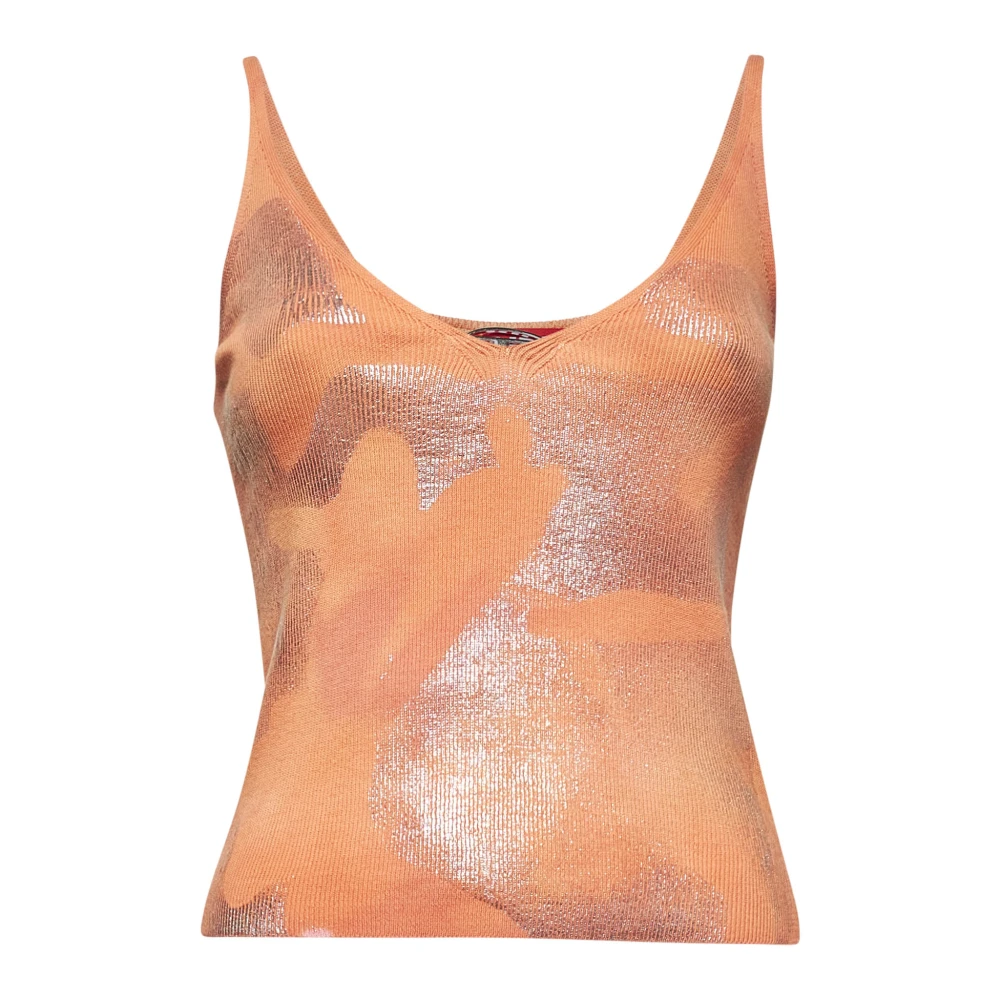 Diesel Mouwloze Top met Gradiënteffect Pink Dames