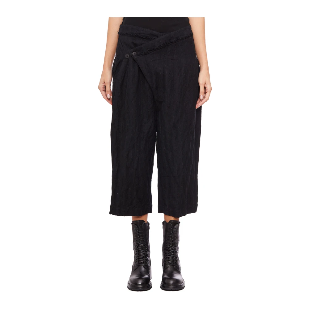 Marc Le Bihan Broek met asymmetrische sluiting Black Dames