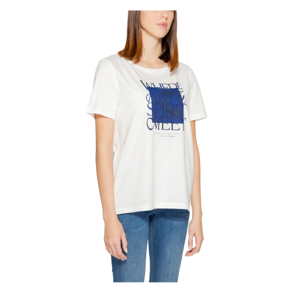 Street One Dames T-shirt Lente Zomer Collectie White Dames