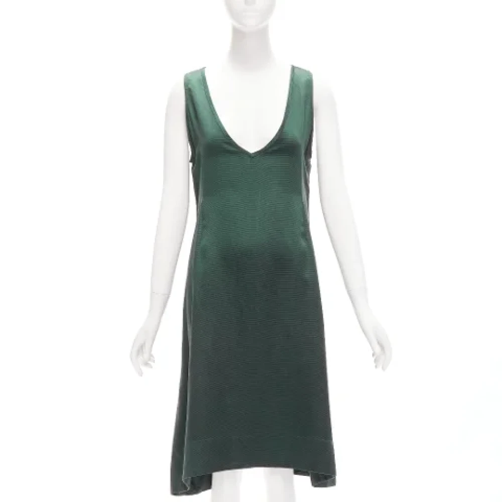 Dries van Noten Pre-owned Silk dresses Green Dames