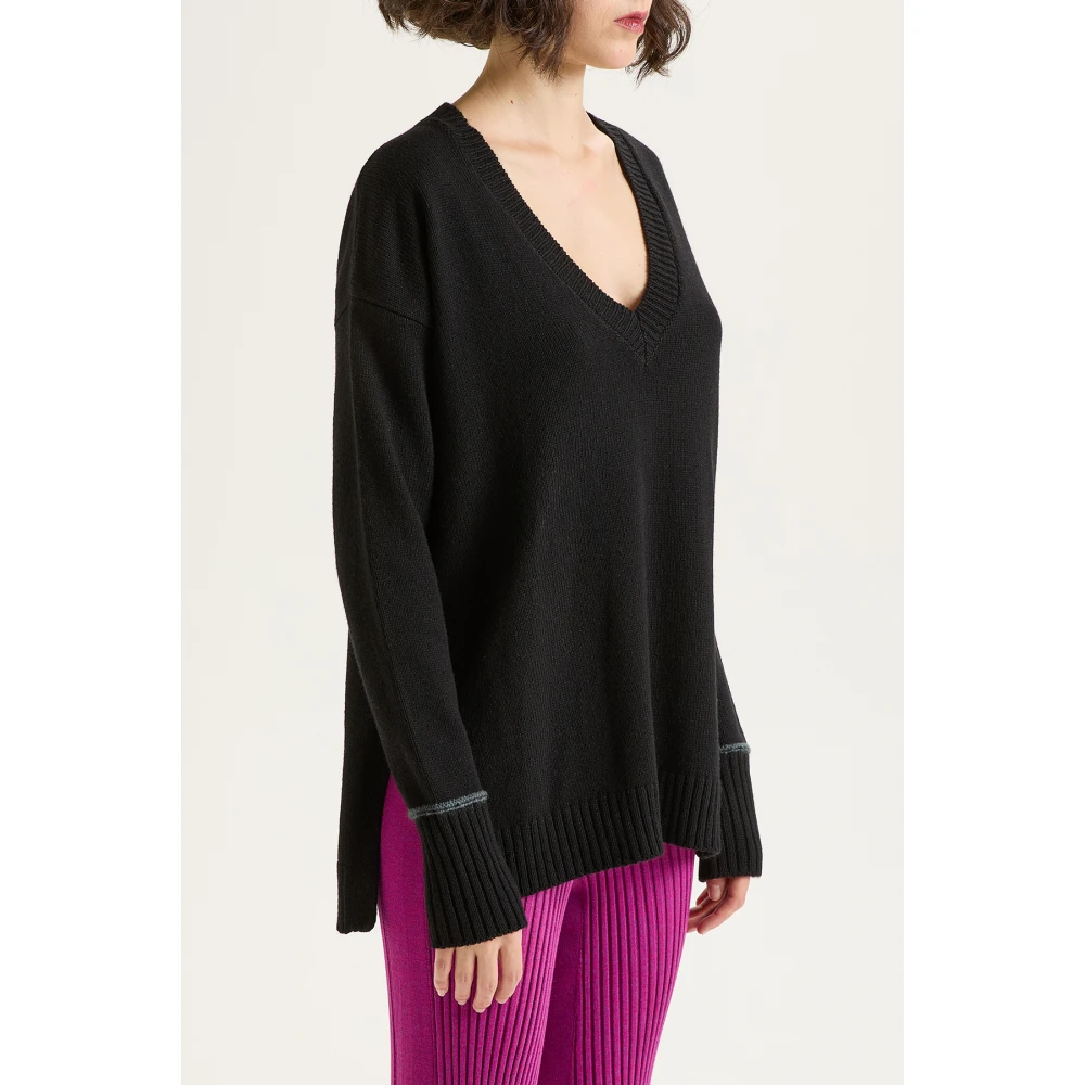 Maliparmi Sweater Black Dames