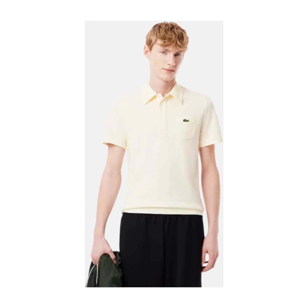 Lacoste Vintage Slim Fit Katoenen Polo White Heren