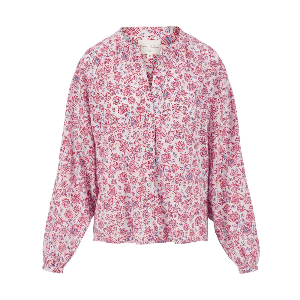 Zusss Gedrukte lange mouw blouse Multicolor Dames
