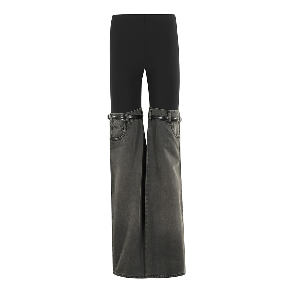 Coperni Hybride Denim Broek Black Dames