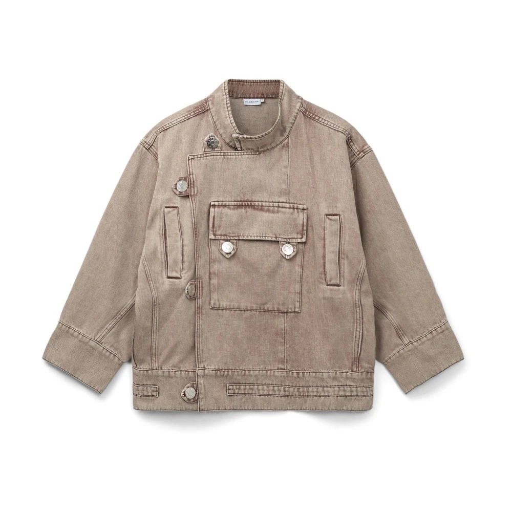 Blanche Utility Jacket in Oxford Tan Beige Dames