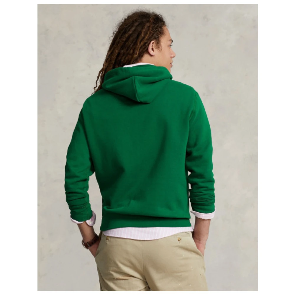 Polo Ralph Lauren Verstelbare Hoodie met Polo Player-logo Green Dames