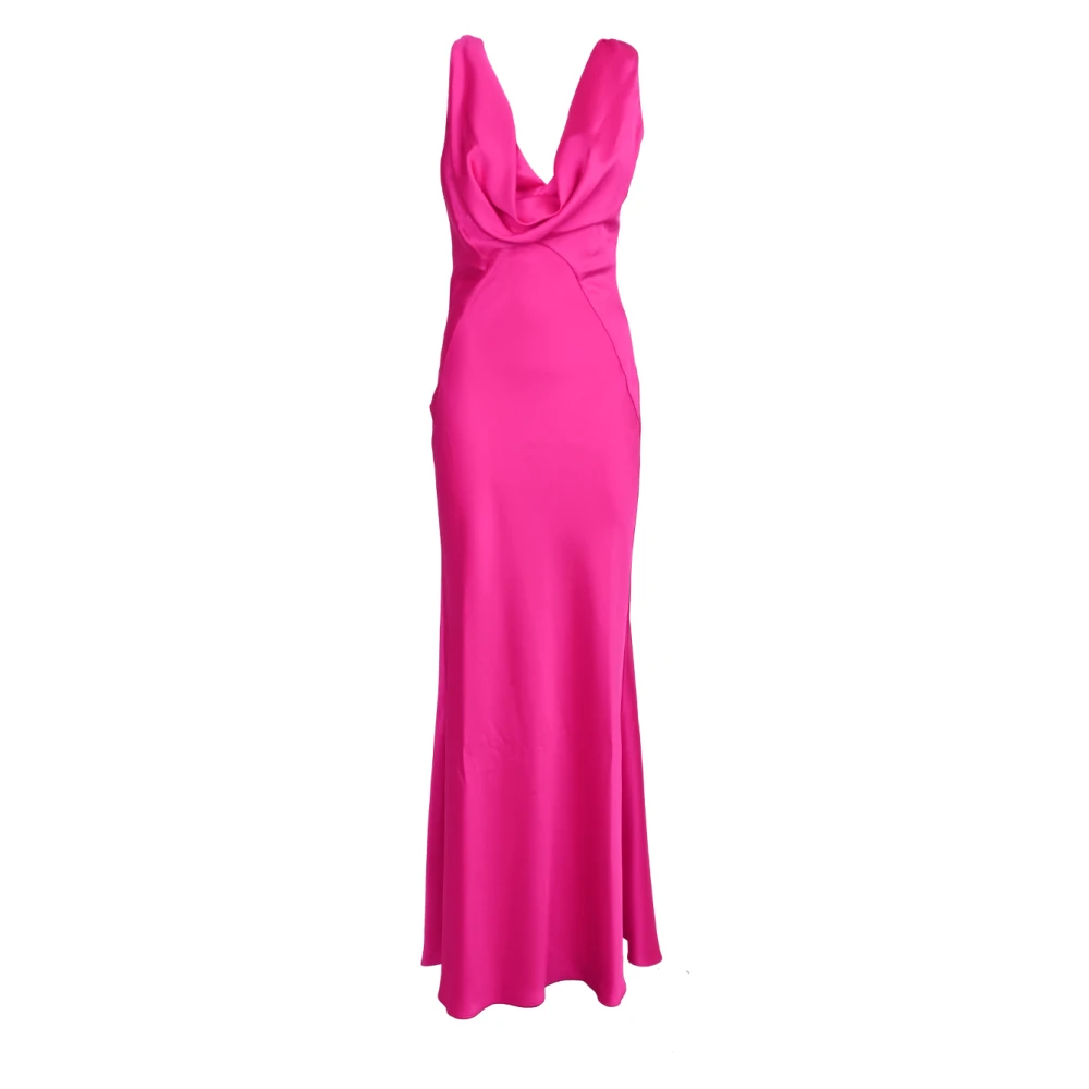 pinko Elegante satijnen jurk voor speciale gelegenheden Pink Dames