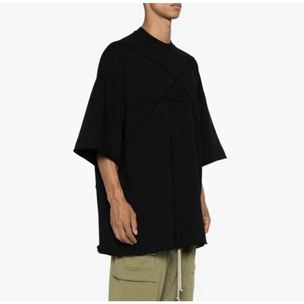 Rick Owens Zwarte Tommy T-Shirt Stijlvolle Casual Kleding Black Heren