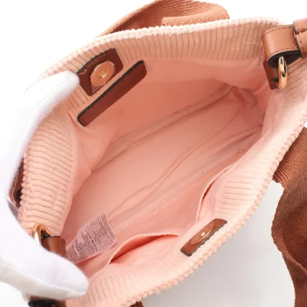 Chloé Pre-owned Cotton handbags Pink Dames