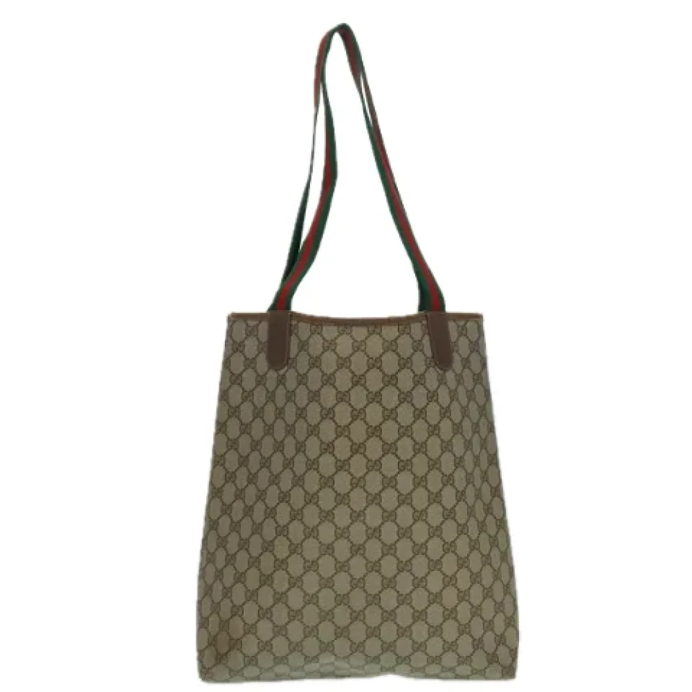 Gucci Vintage Pre-owned Leather gucci-bags Beige Dames