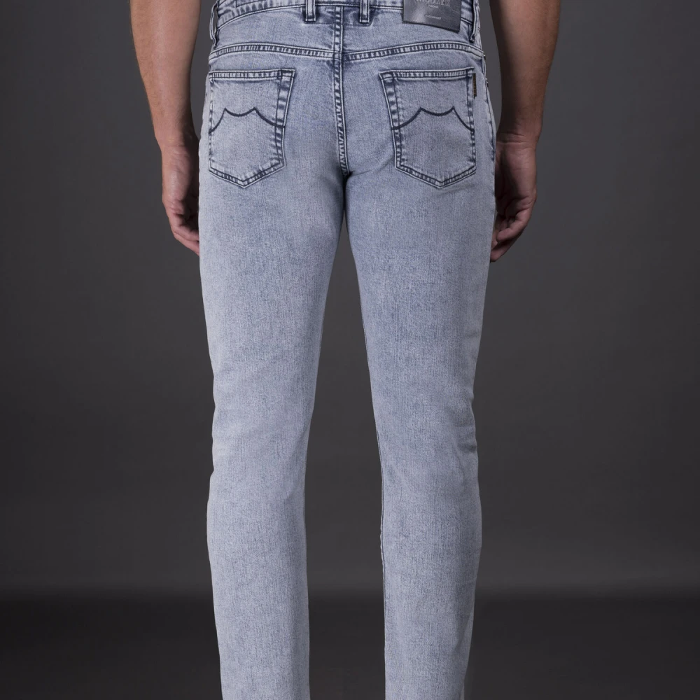 Moorer Italiaans Vervaardigde Denim Broek Blue Heren