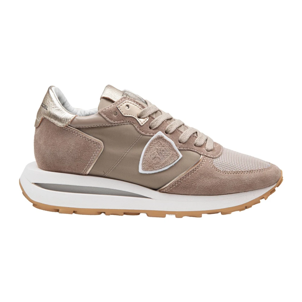 Beige Sneakers med Memory Foam Innersåle