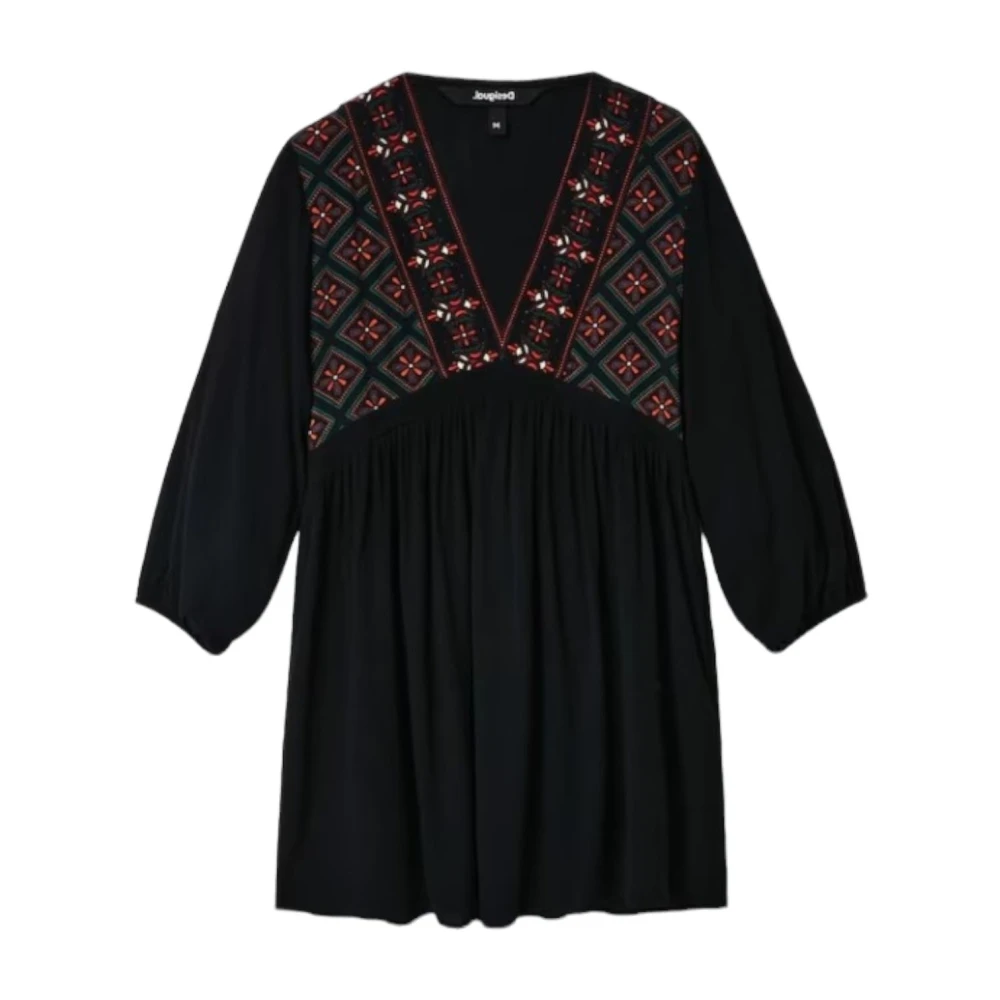 Desigual Kort Klänning Black, Dam