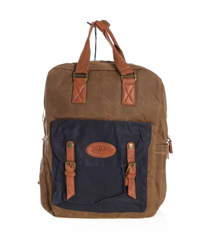 sac-a-dos-kaiser-marron-coton-logo-patche