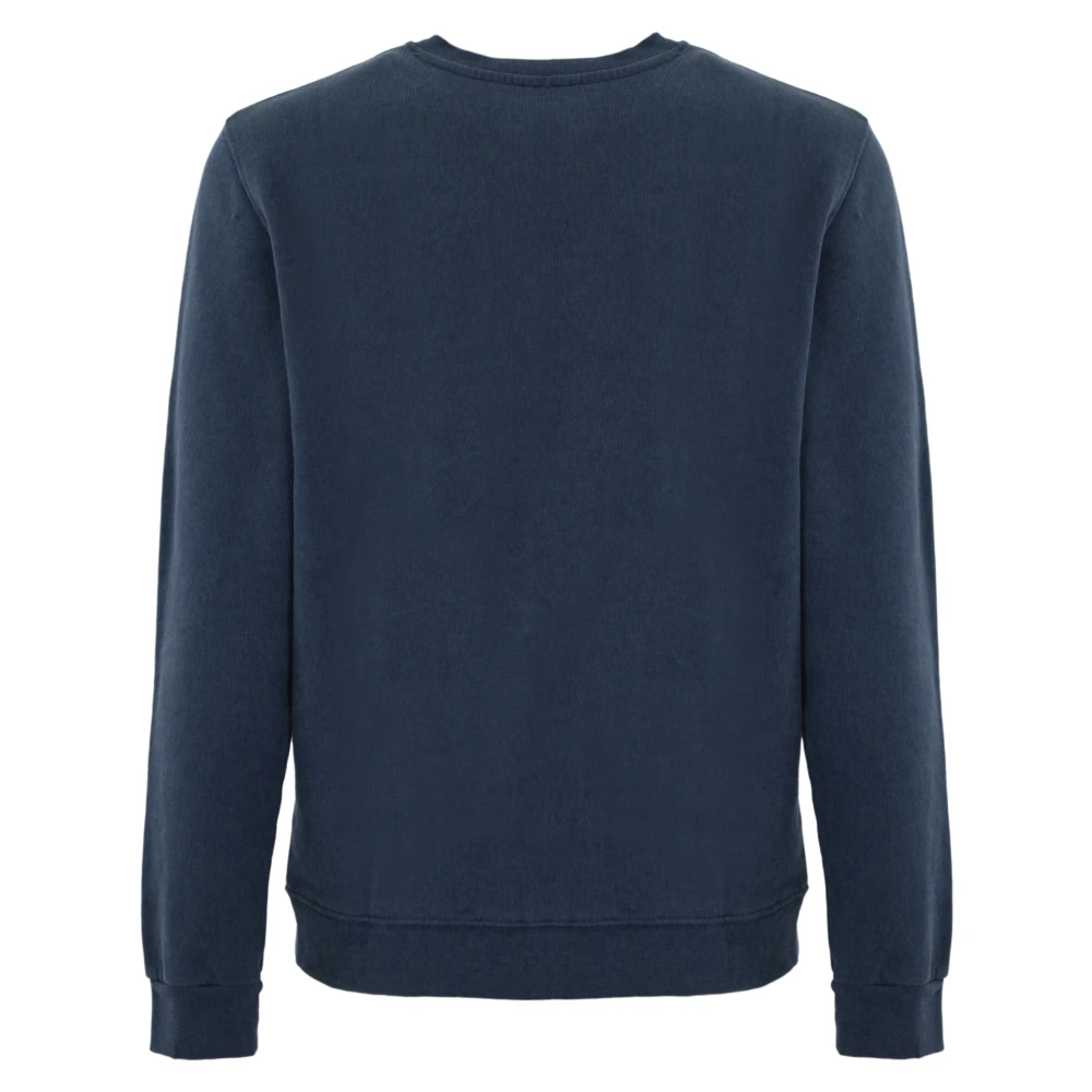 Roy Roger's Denim Heart Pocket Sweatshirt Blue Heren