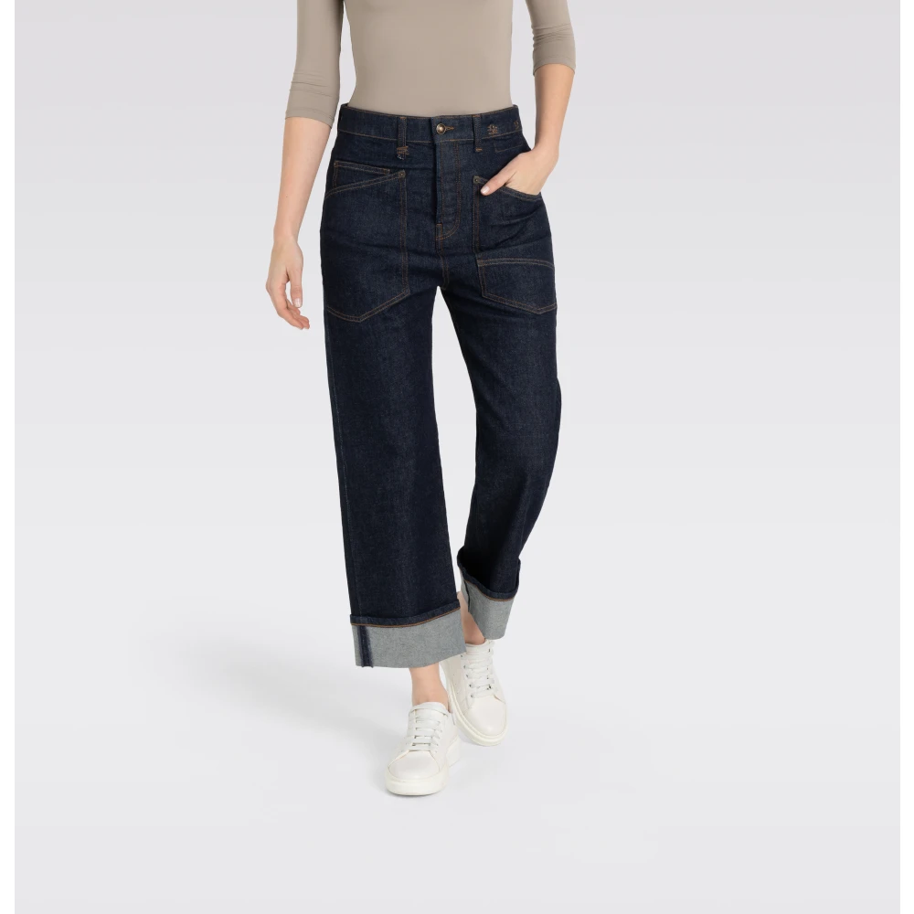 MAC Baggy Denim Jeans Authentiek Comfort Blue Dames