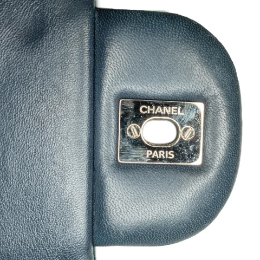 Chanel Vintage Pre-owned Leather chanel-bags Blue Dames