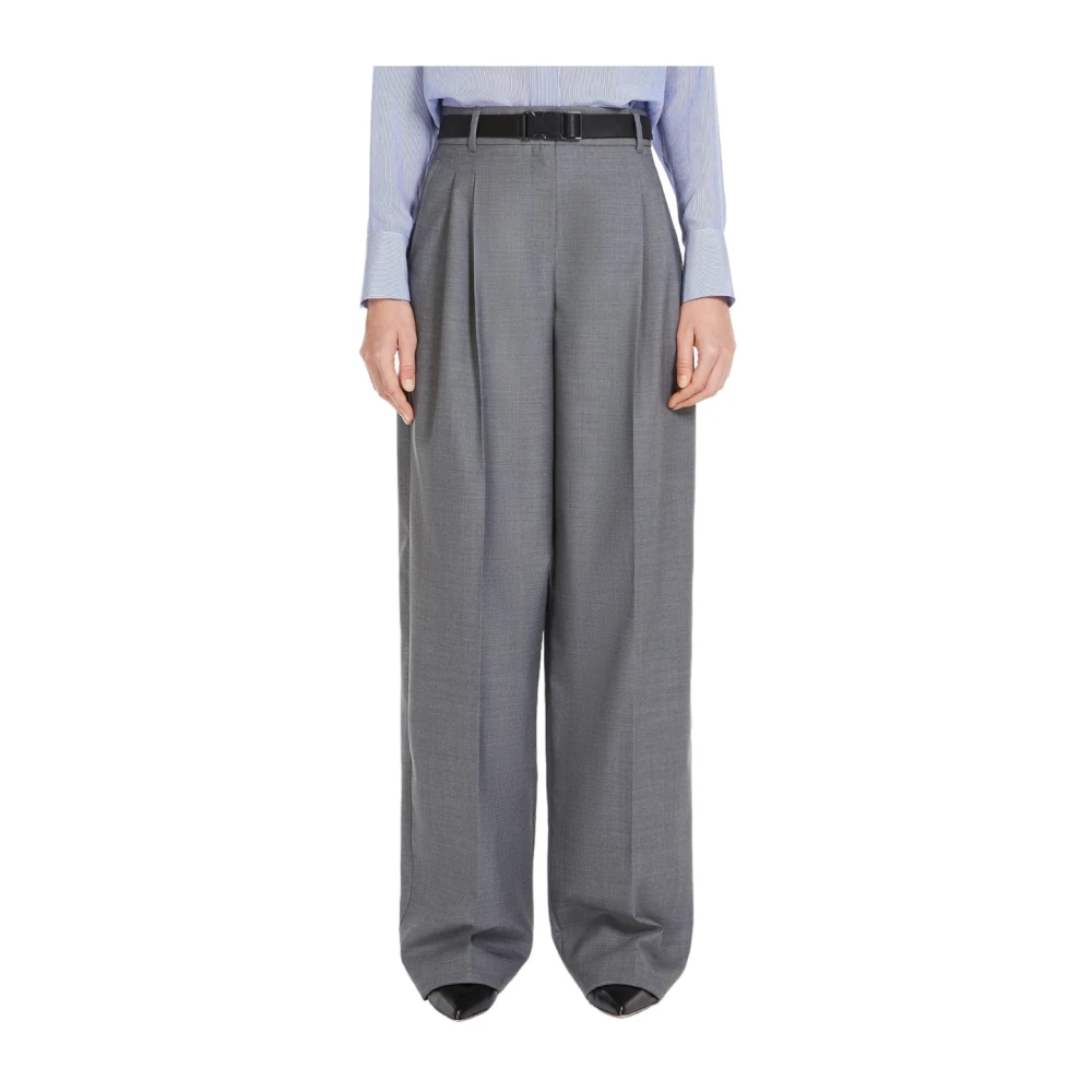 Max Mara Studio Elegante Broek voor Vrouwen Gray Dames