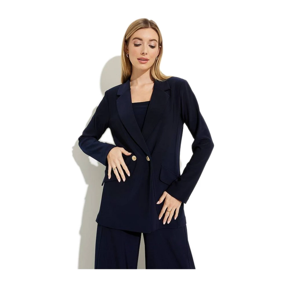 Joseph Ribkoff Stijlvolle Jas met 100% Samenstelling Blue Dames