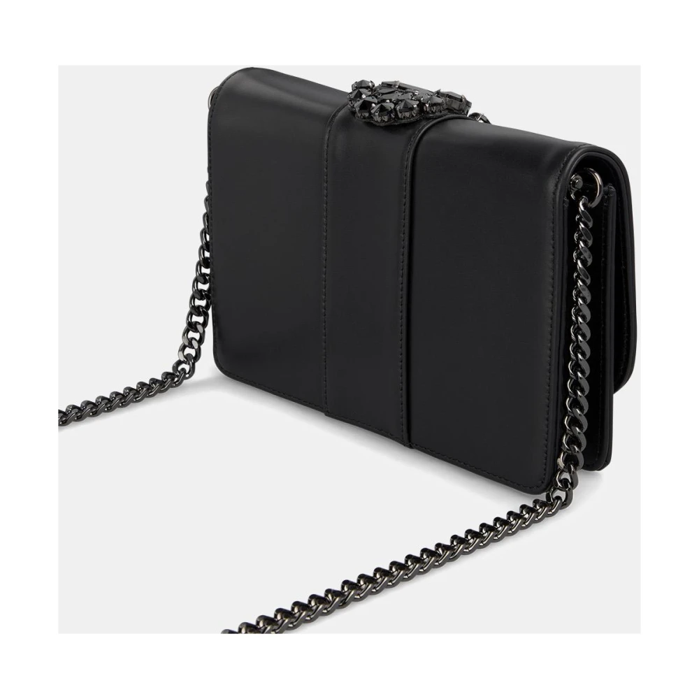 Alma en Pena Rhinestone clutch tas Black Dames