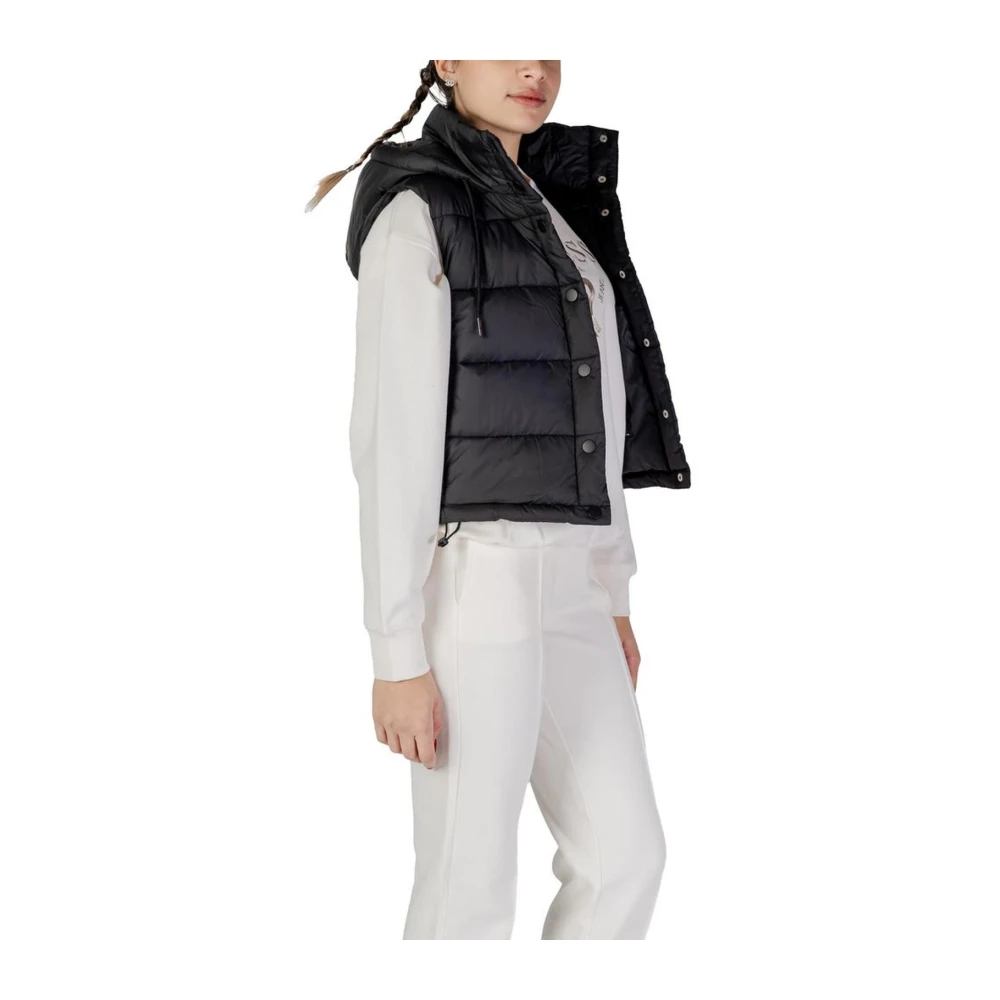 Guess Zwart Polyester Jas en Jas Black Dames