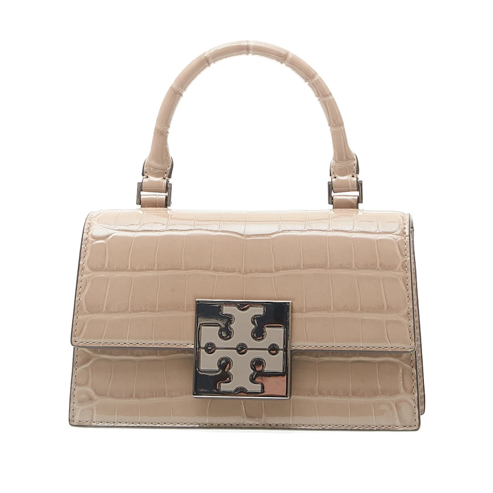 TORY BURCH Stijlvolle Top-Handle Handtas Beige Dames
