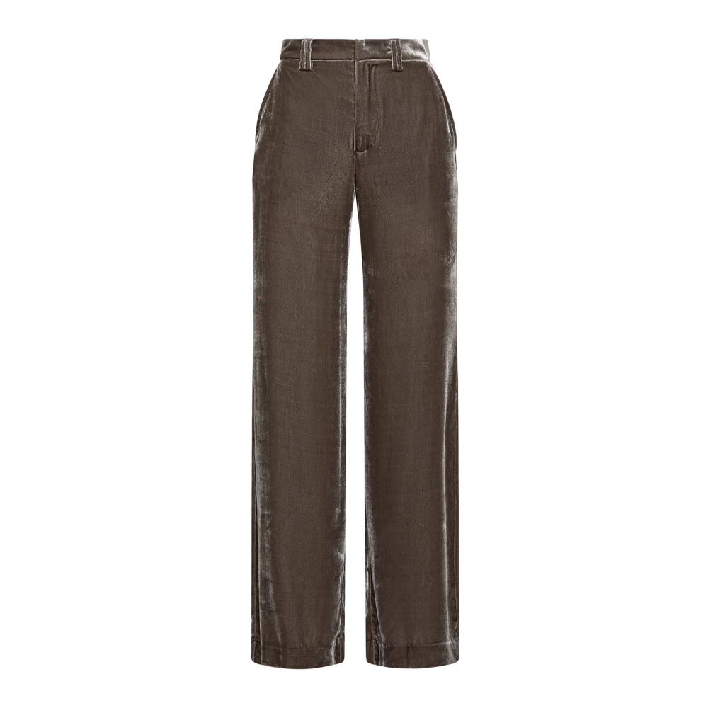Maliparmi Fluid Velvet Broek Gray Dames