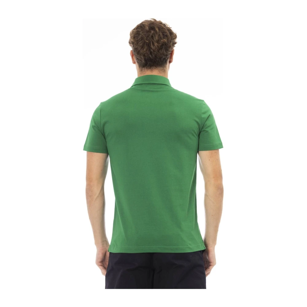 Baldinini Geborduurd Logo Polo Shirts Trend Green Heren