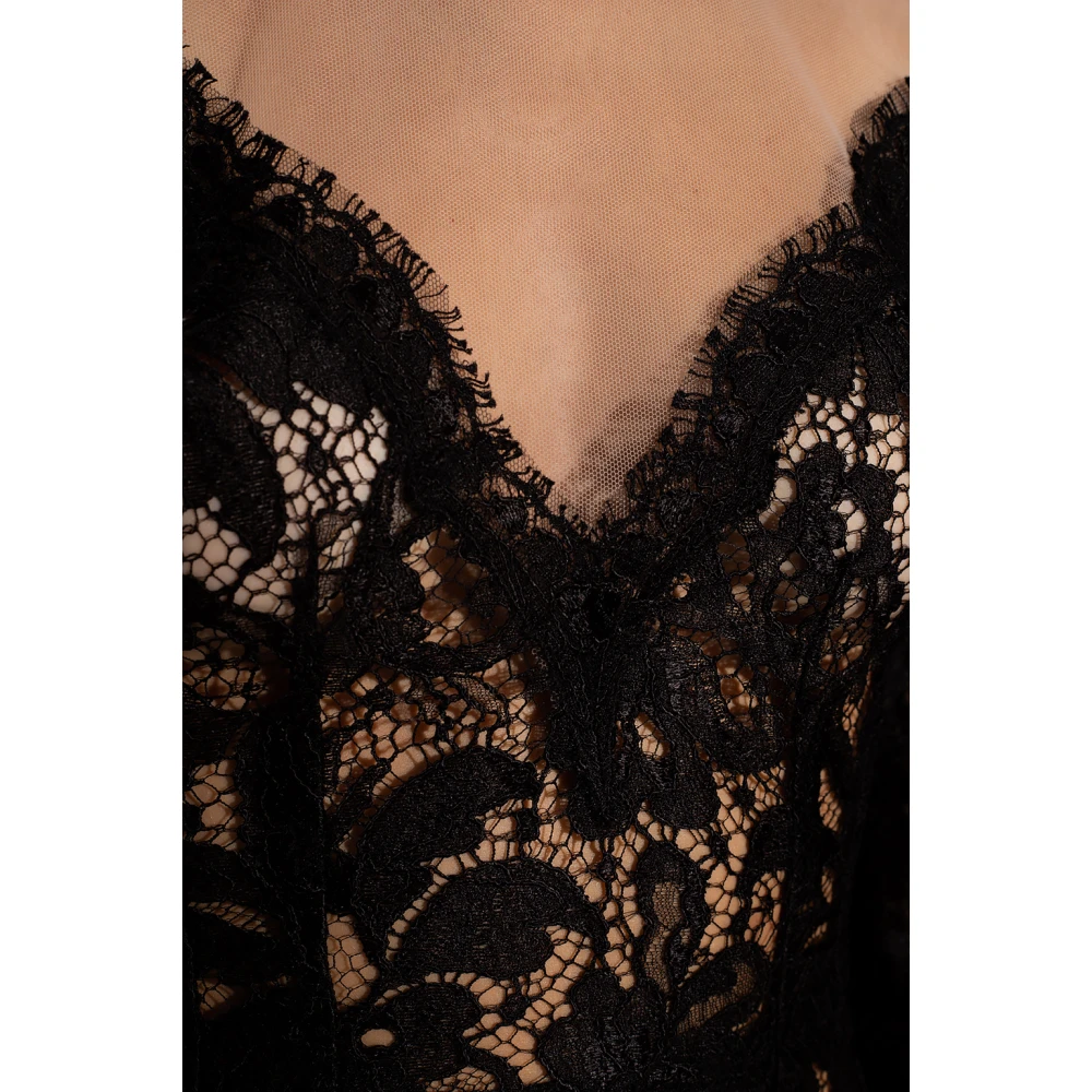 Dolce & Gabbana Kanten jurk Black Dames