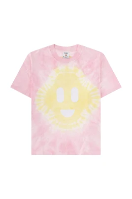Tie Dye CC Smile T-shirt med korta ärmar