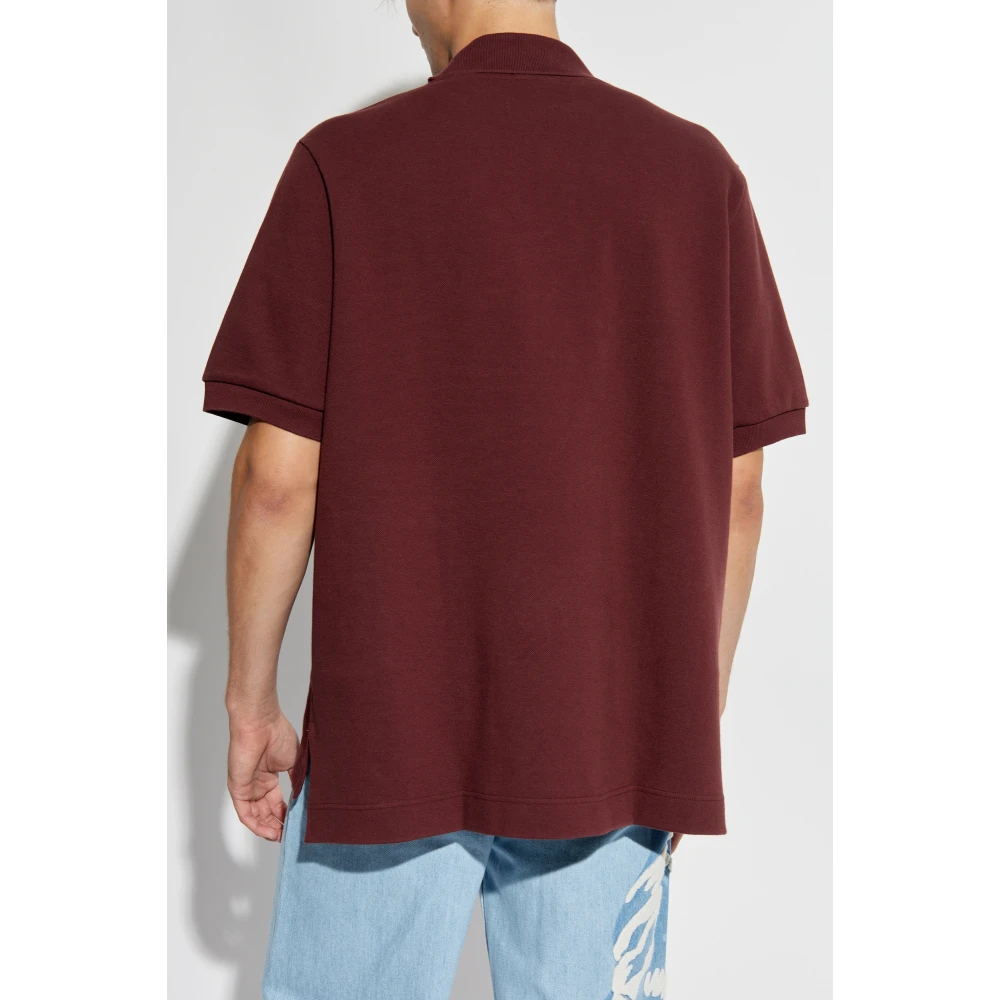 Lacoste Polo met patch Red Unisex