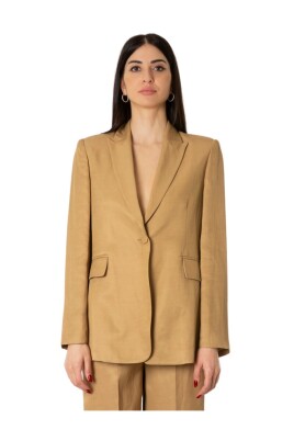 tailleur-jakke-kamelfarve