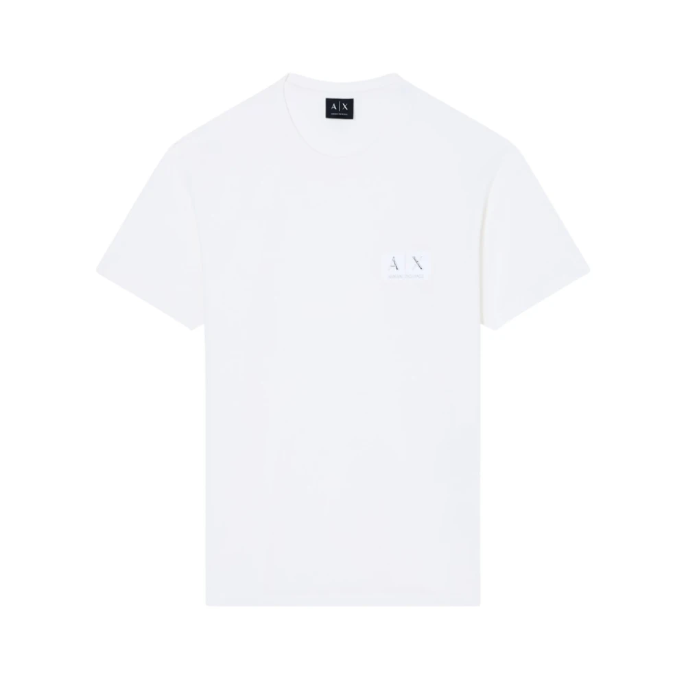 Armani Exchange Mannelijk Wit Tops Heren, S, T-Shirts