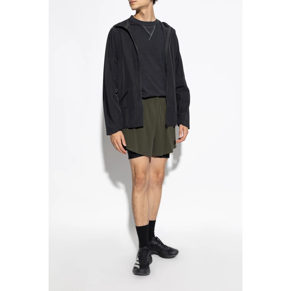 Y-3 Logo Shorts Green Heren