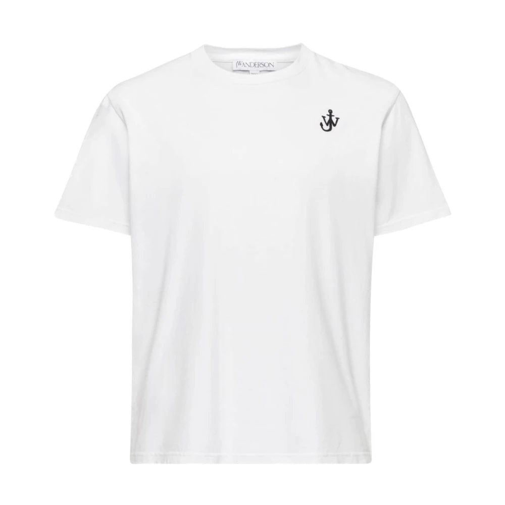 Jw Anderson Men's White Crew Neck T-Shirt - T-Shirts - S - Tops