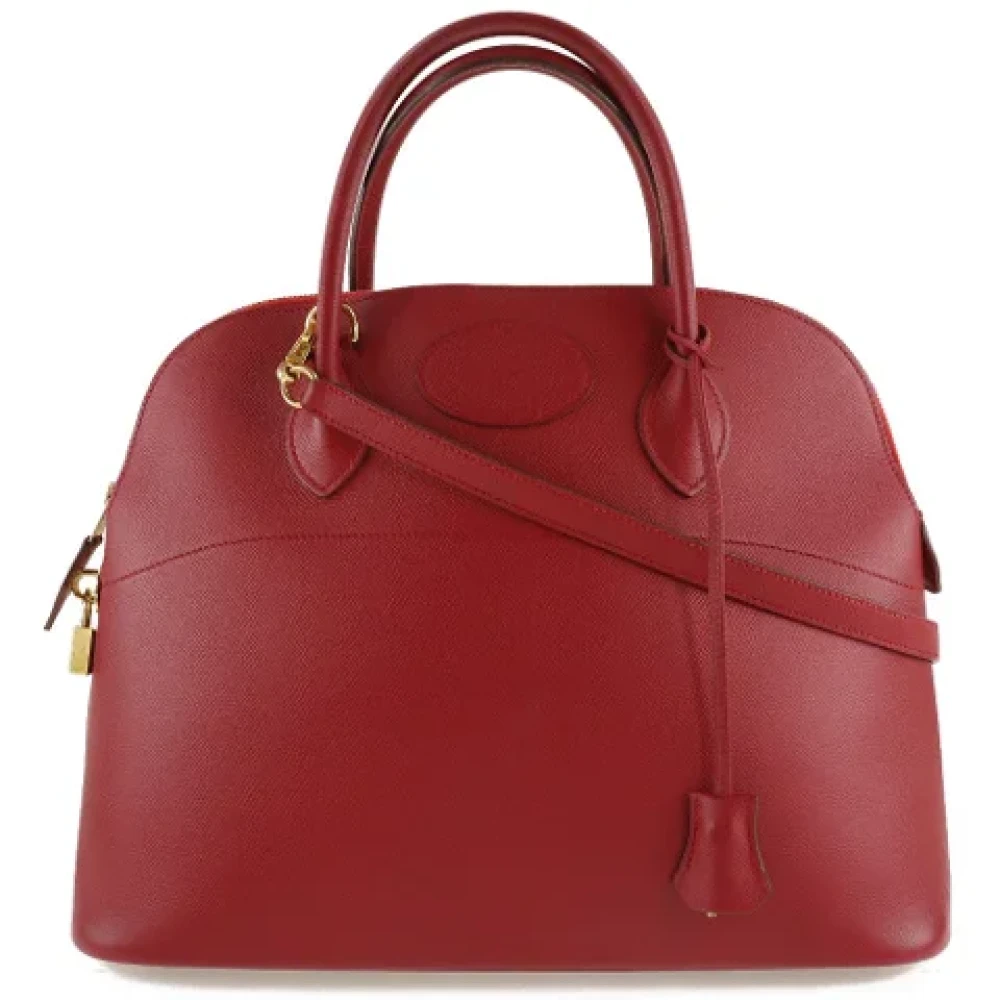 Hermès Vintage Pre-owned Leather handbags Red Dames