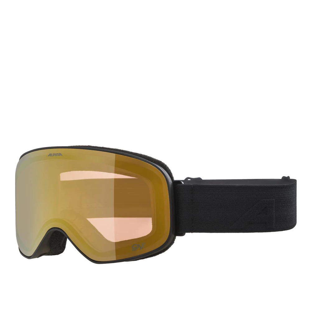 Alpina Zwarte Slope QV Ski Goggles Black Unisex