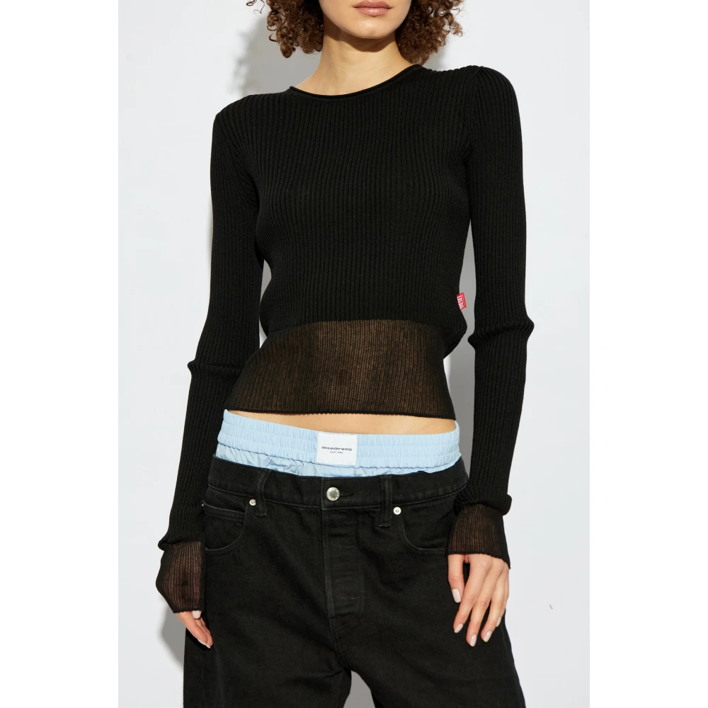 Diesel Trui M-Sleshs Black Dames