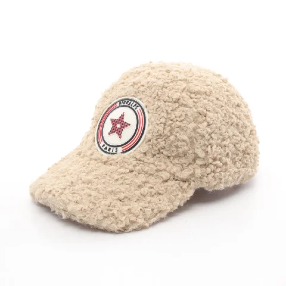Dior Vintage Pre-owned Plastic hats Beige Heren