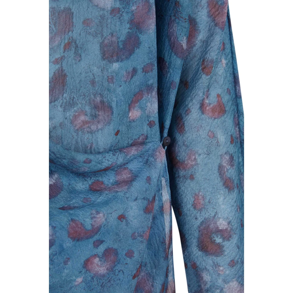 Cortana Sophia zijden blouse eilandprint Multicolor Dames