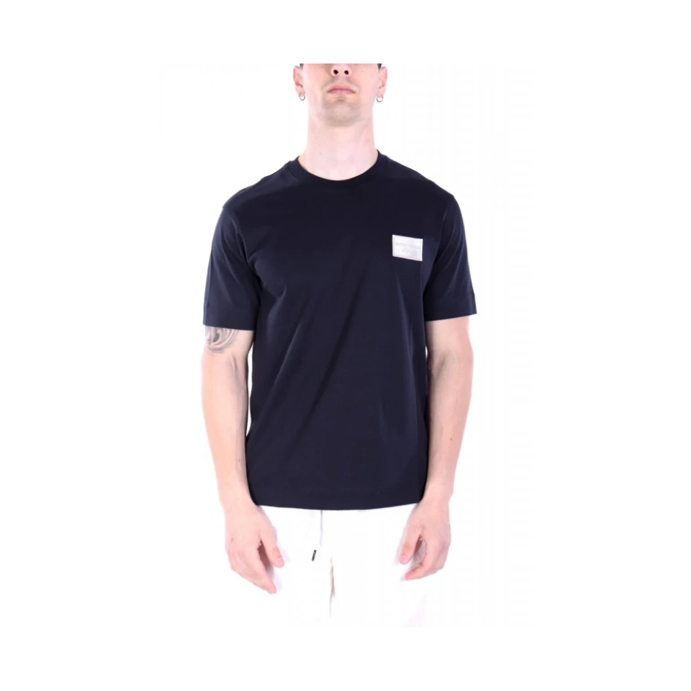 Emporio Armani Herren Blau Oberteile, Mgröße: