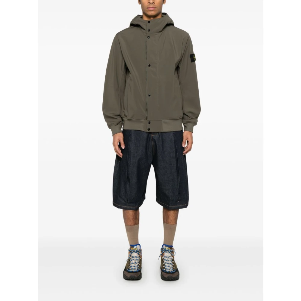 Stone Island Militair Groene Windjack Green Heren
