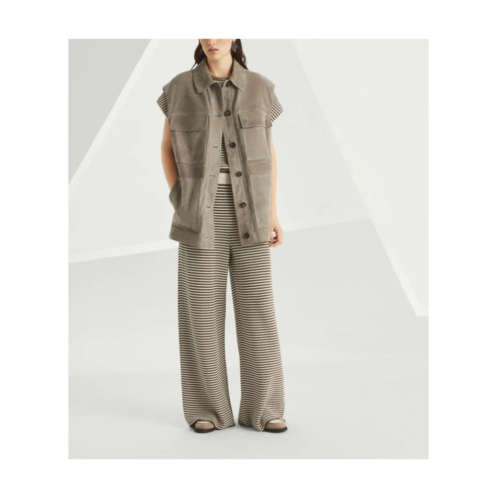 BRUNELLO CUCINELLI Stijlvolle T-shirts en Polos Brown Dames
