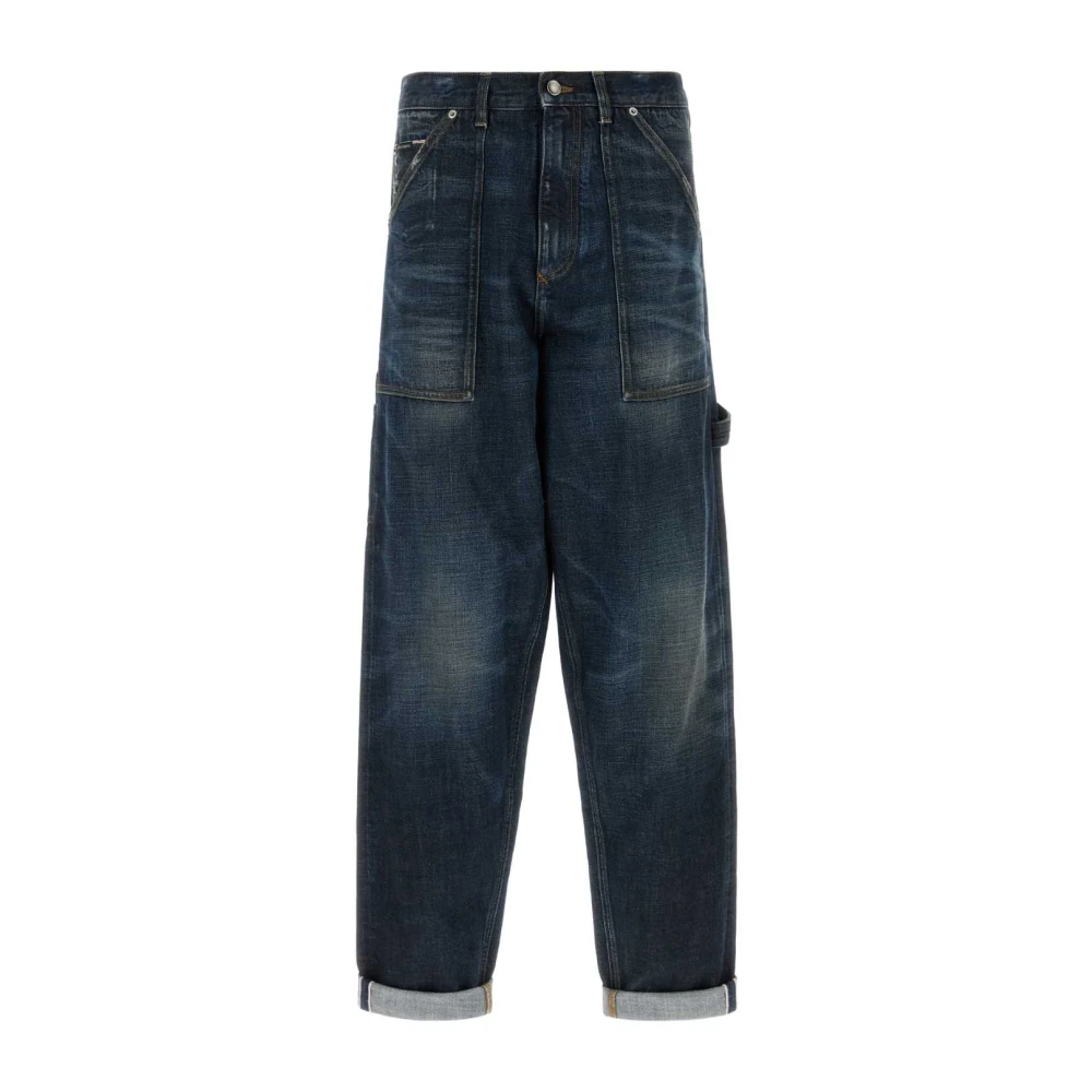 Dolce & Gabbana Men's Blue Loose Fit Jeans, Xl, Denim Trousers