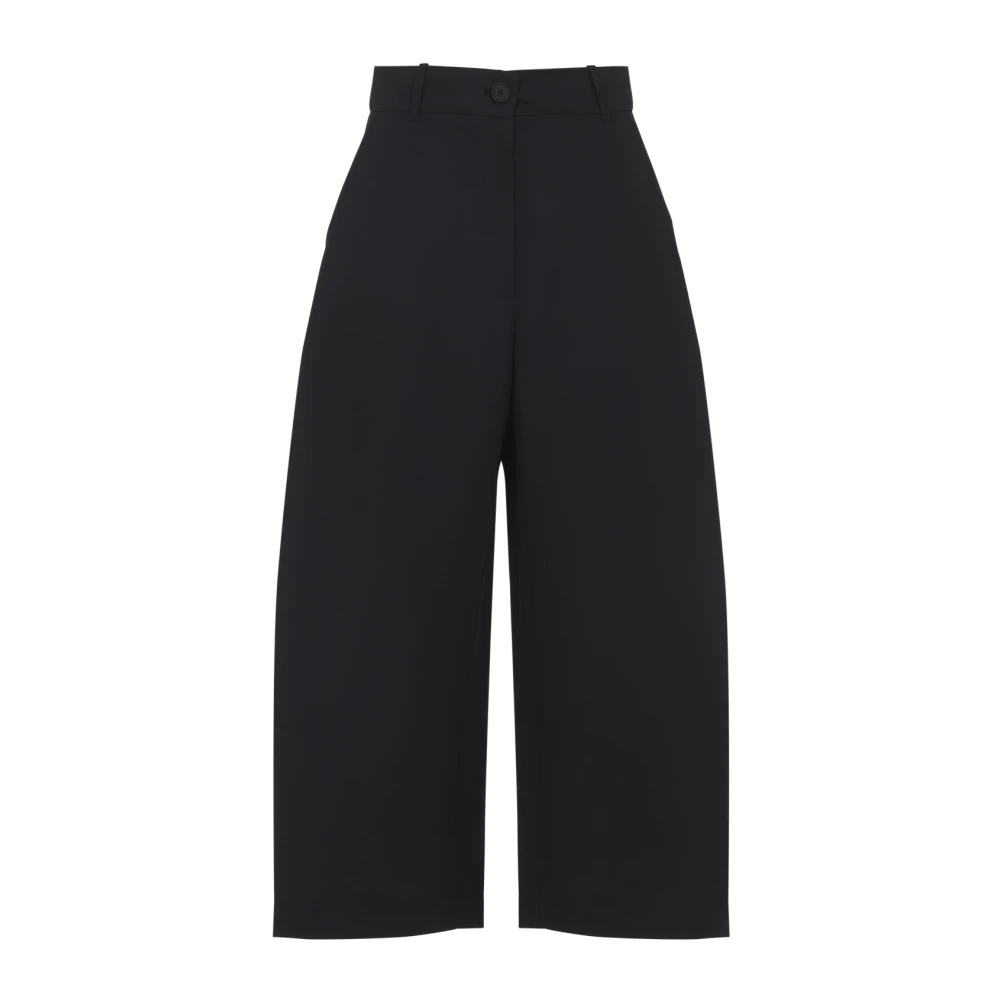 Studio Nicholson Women's Black Wide Trousers, Xs, Chalco Wide Crop Pant