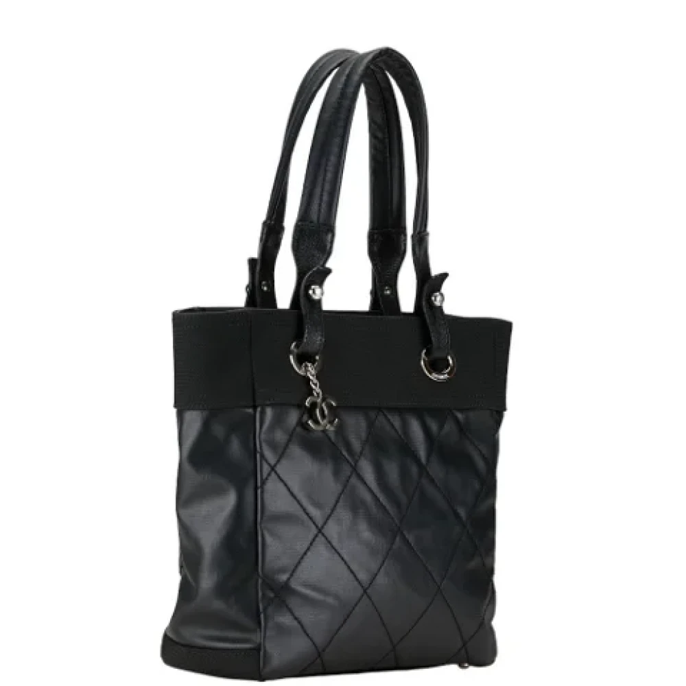 Chanel Vintage Pre-owned Canvas totes Black Dames