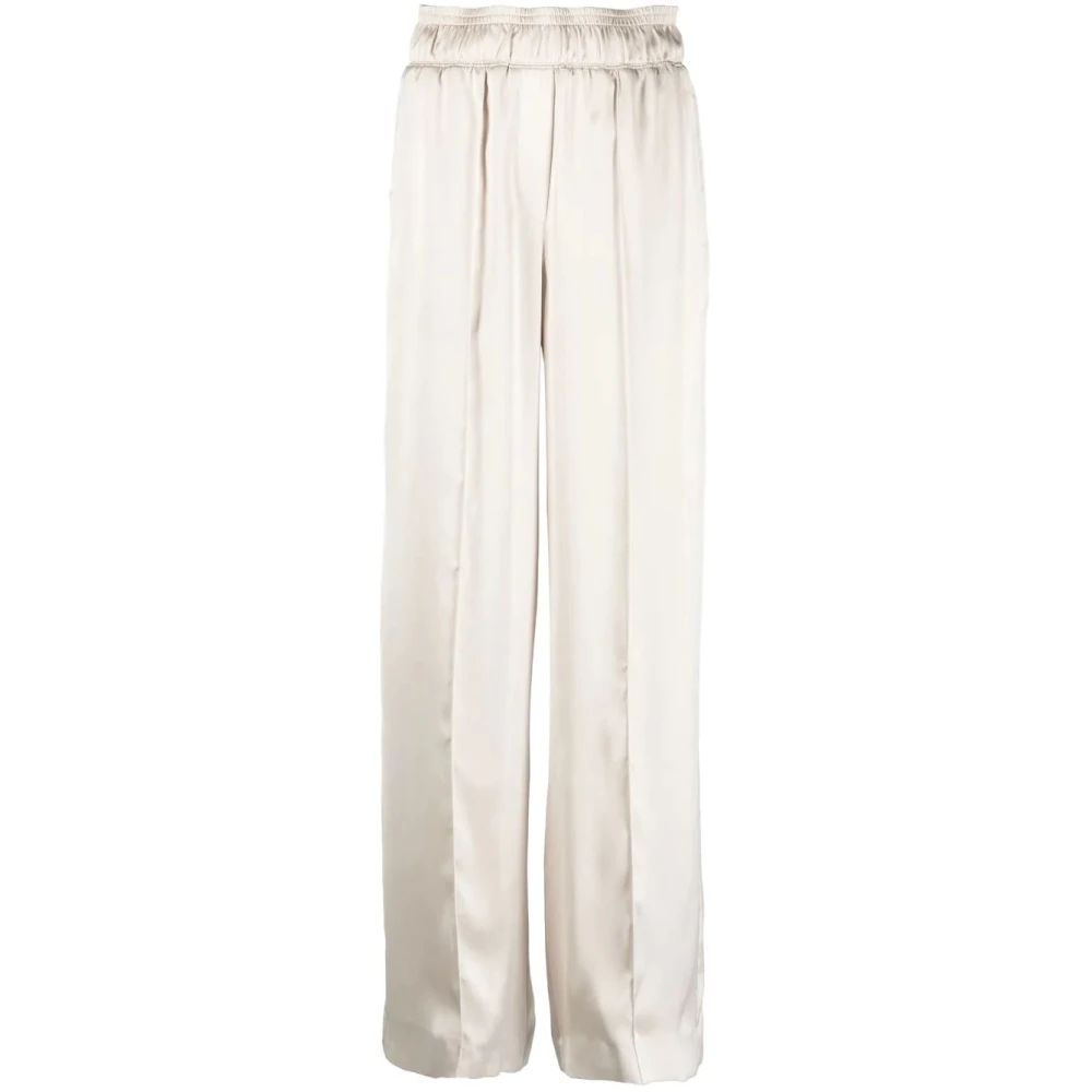 Brunello Cucinelli Women's White Pantalone Trousers Stylish