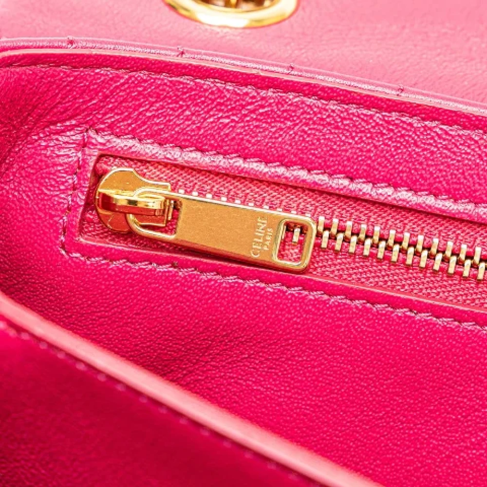 Celine Vintage Pre-owned Leather celine-bags Pink Dames